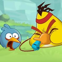 angry birds chuck and silver
